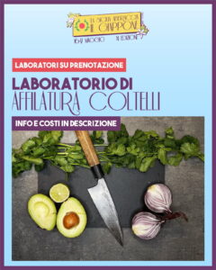 laboratorio affilatura coltelli essensu sag 2026